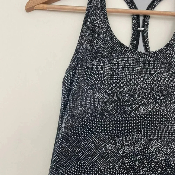 Lululemon Cool Racerback II Nulu Tank Meisai White/Black Size 4 - Picture 4 of 5